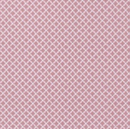 Tissu patchwork Noël rose petits points argentés - SOLDES