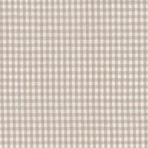 Tissu Lin - Petits Carreaux Blancs - Collection Shabby Chic