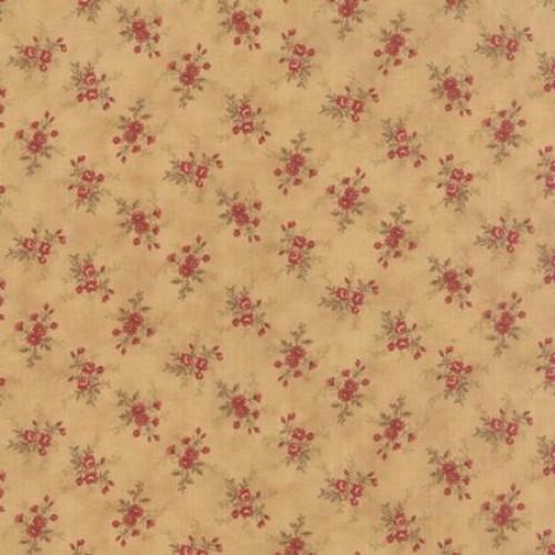 Tissu Moda Mille Couleurs - petits bouquets sur fond beige