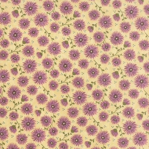 Tissu Moda patchwork vanille petits oeillets - Prints Charming