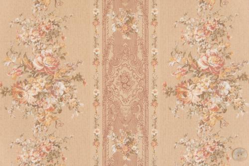 Tissu patchwork Quilt Gate - Collection Gentle Flowers - Larges Bandes Biscuit