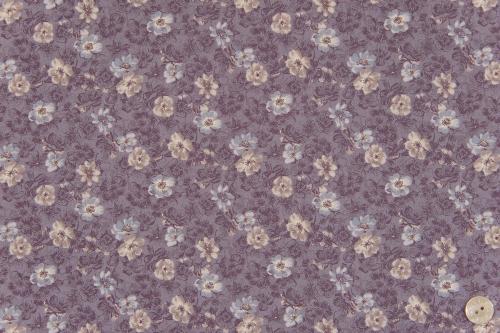 Tissu patchwork Quilt Gate - Collection Gentle Flowers - Petites Fleurs améthyste