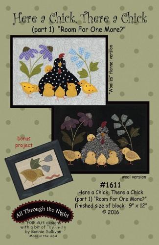  Block Of The Month - BOM Bonnie Sullivan - Here a Chick- block 1