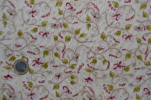 Tissu patchwork Crème la vie est belle - Marie Suarez et Kristel Salgarollo