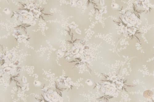 Tissu Quilt Gate SOLDES - Gentle Flowers - Bouquets Meringue