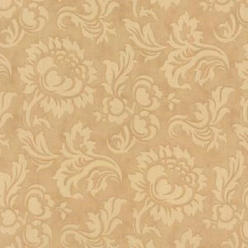 Tissu Moda Mille Couleurs - grosses fleurs sur fond beige