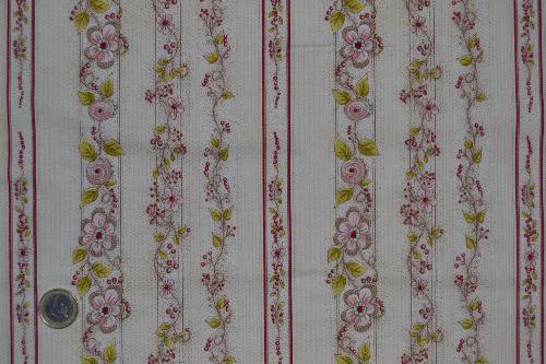 Tissu patchwork Bandes Crème la vie est belle - Marie Suarez et Kristel Salgarollo