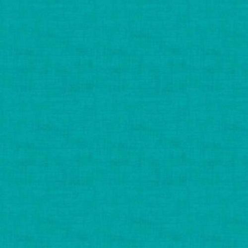 Tissu patchwork Makower -Texture lin Turquoise - Collection Linen