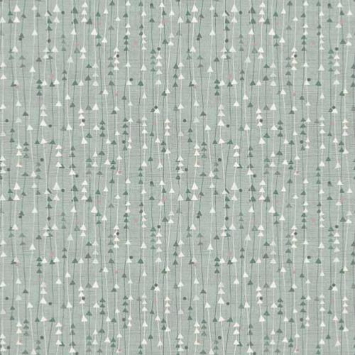 Tissu Patchwork Makower Bleu Stripe Serenity