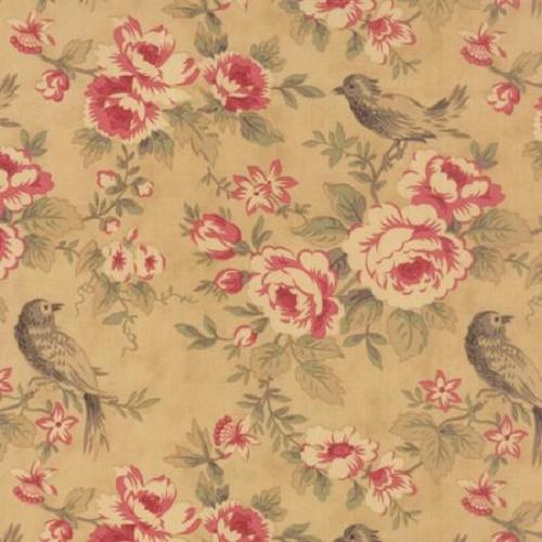 Tissu Moda Mille Couleurs - Oiseaux dans les fleurs