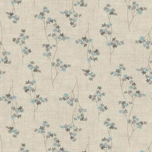 Tissu Patchwork Makower Mapple Leaf Bleu- Serenity