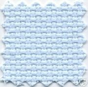 coupon de toile aida bleu pastel