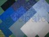Lot de 12 coupons de tissu patchwork bleus  15 x15 cm