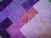 Lot de 12 coupons Tissu Patchwork violets parmes - 15 x15 cm