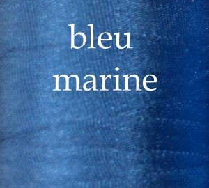 Ruban de soie 7 mm couleur BLEU MARINE