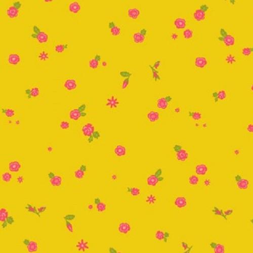 Tissu Makower Jaune - Daydream Sunshine - Sunprints 2019