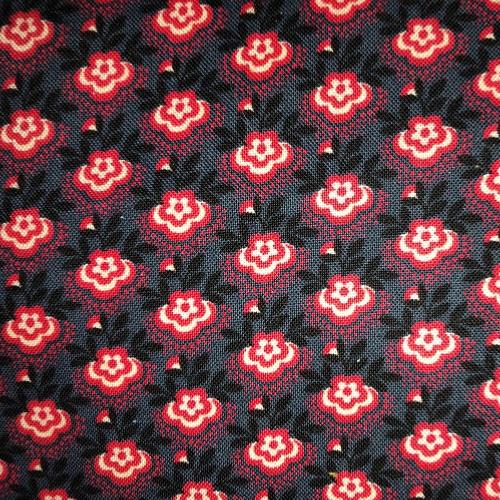  Tissu Patchwork  Moda French General - Petites Fleurs - Tissu Patchwork  bleu