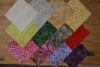 lot de 12 coupons  patchwork batiks 15x15cm