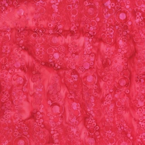  Tissu Patchwork Batik Rouge - Bulles