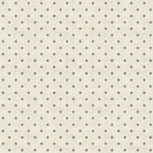 Tissu patchwork Makower - Petites étoiles grises - Scandi