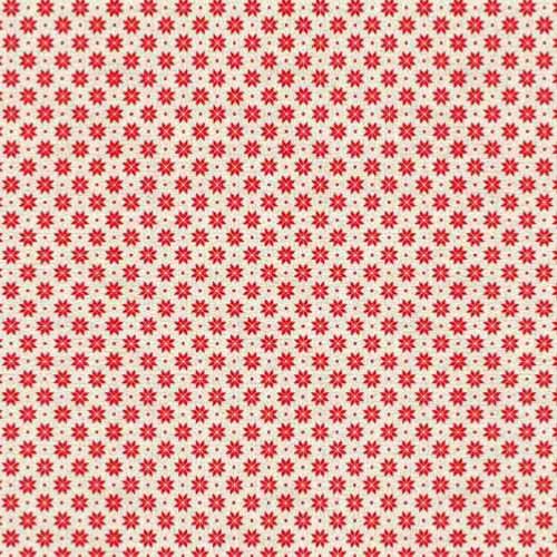 Tissu patchwork Makower Ivoire Scandi - Petits motifs étoilés