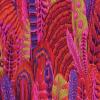 Tissu Kaffe Fassett - Feathers - PJ055 Rouge