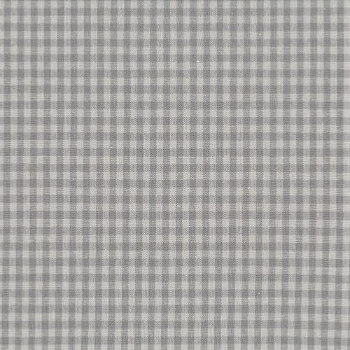 Tissu Lin - Petits Carreaux Gris - Collection Shabby Chic