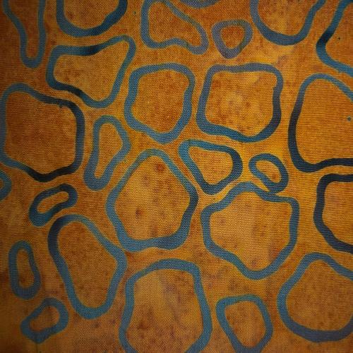  Tissu patchwork batik girafe ocre
