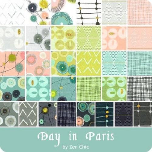 Charm Pack lot de 42 coupons Moda Day in Paris