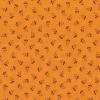Tissu Moda Garden Gatherings - Petites grappes Bordeaux sur fond orange