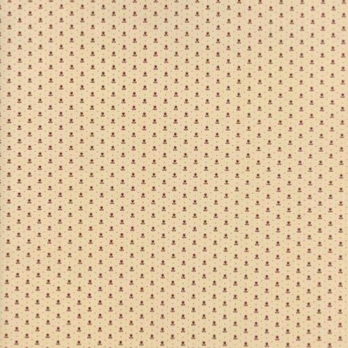 Tissu Moda Needle Thread Gatherings - Tous petits motifs rouge et points