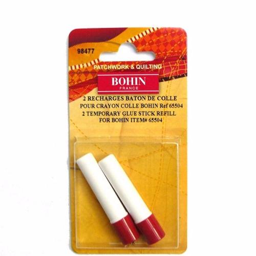 2 Recharges pour stylo colle temporaire spécial tissus - Bohin  