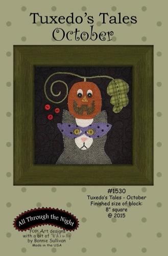  Block Of The Month - BOM Bonnie Sullivan - Tuxedo's Tales- mois d'Octobre