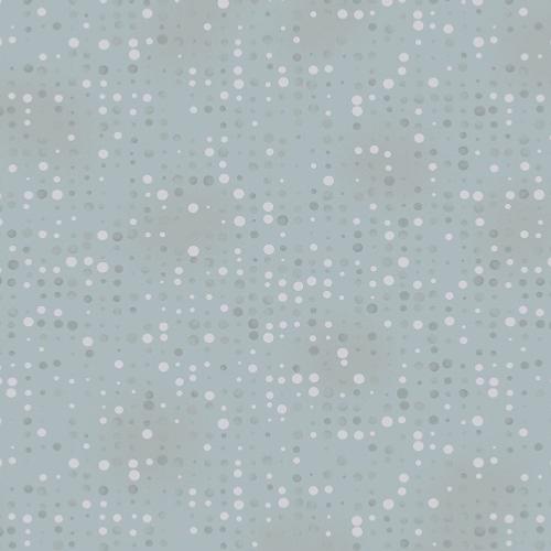 Tissu patchwork Noël - Petits Pois Argentés fond gris - Amazing Stars