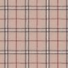 Tissu Lin shabby chic - écossais - rayures grises et rouges