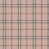 Tissu Lin shabby chic - écossais - rayures grises et rouges