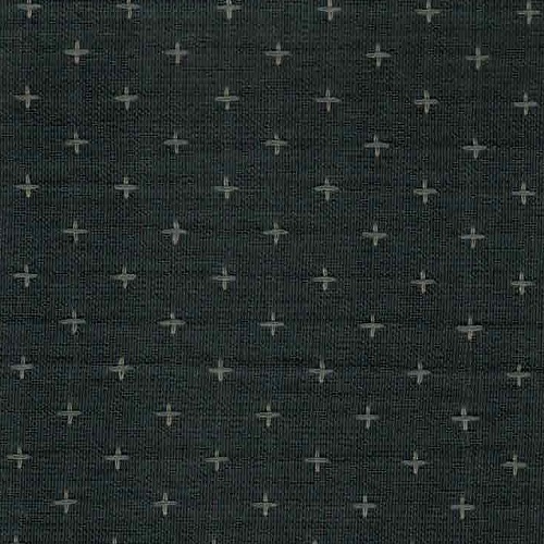 Tissu Japonais Tissé  - Petites croix grises