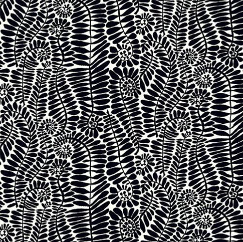 Tissu Kaffe Fassett BM085 - Fronds Black