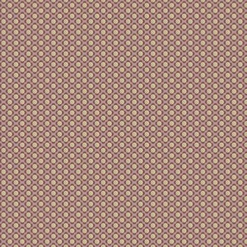 Tissu Makower Edyta Sitar - Bed Of Roses - Forget Me Not Puce