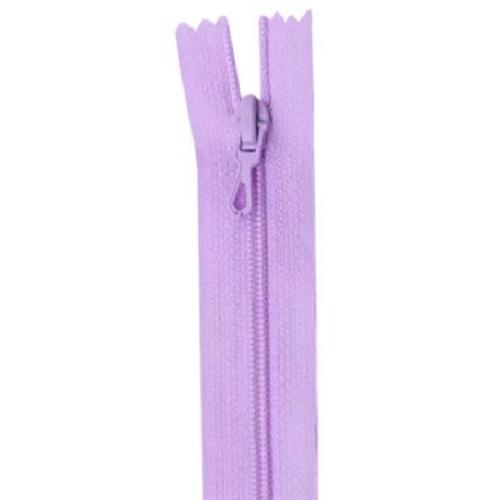 fermeture éclair non séparable lilas 35cm