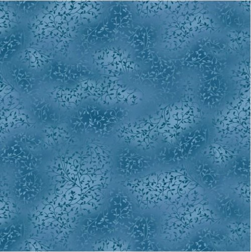 Tissu Patchwork Stof Turquoise faux unis - Basic Twist