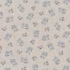 Tissu Lin Shabby Chic - Petites fleurs Bleues 