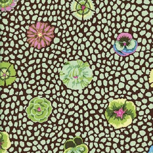 Tissu Kaffe Fassett  Vert - Guinea Flower Green - GP059 