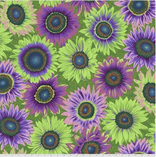 Tissu Kaffe Fassett - Green Van Gogh - PJ111 GREE