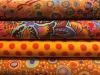 lot de 4 coupons de tissu patchwork Kaffe Fassett orange