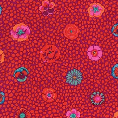 Tissu Kaffe Fassett  Rouge - Guinea Flower Red - GP059 