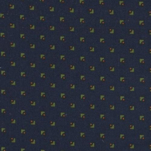 Tissu Makower Trinkets Corners Bleu Marine - Tons sur tons