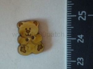  Bouton de bois nounours