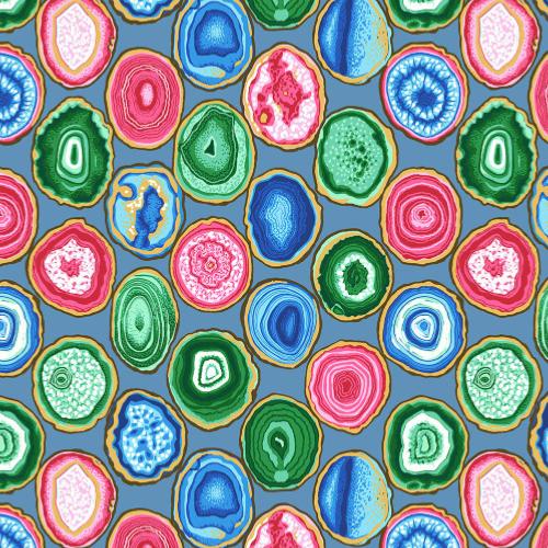 Tissu Kaffe Fassett - Geodes - PJ099 Grey