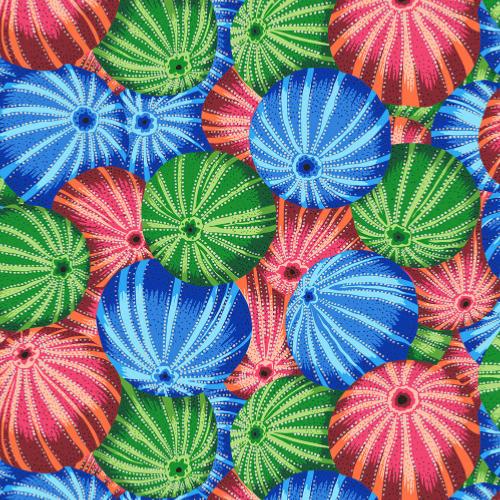 Tissu Patchwork Kaffe Fassett  - Sea Urchins - PJ100 Multi